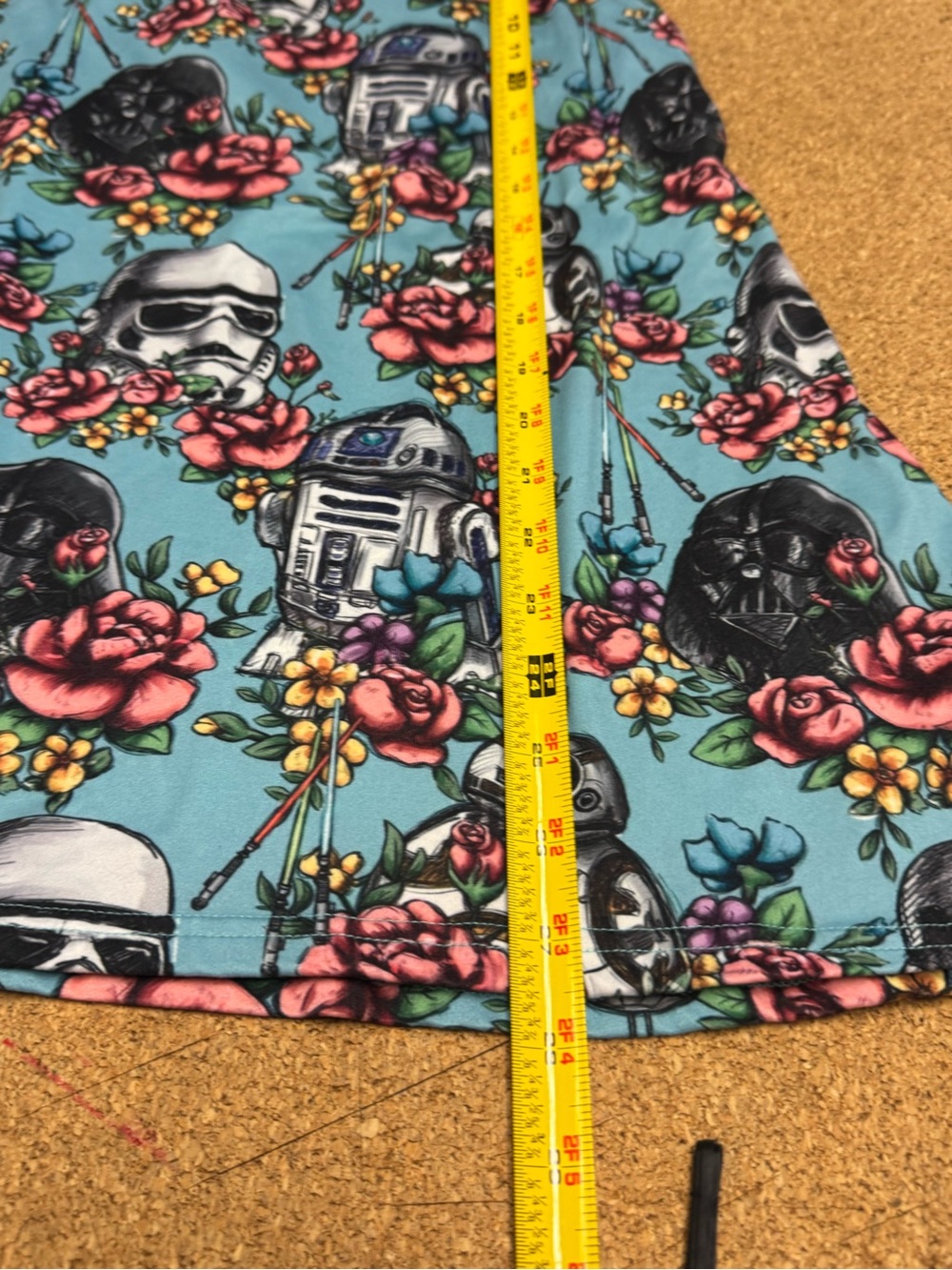 Star Wars Floral Tank Top 2XL Disney Darth Vader Stormtrooper sci fi Racerback - Picture 9 of 9